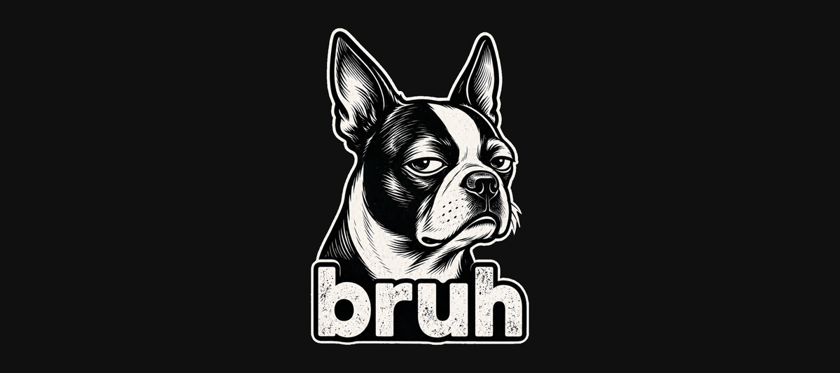 Bruh Boston Terrier Mug – Funny Dog Graphic Mug