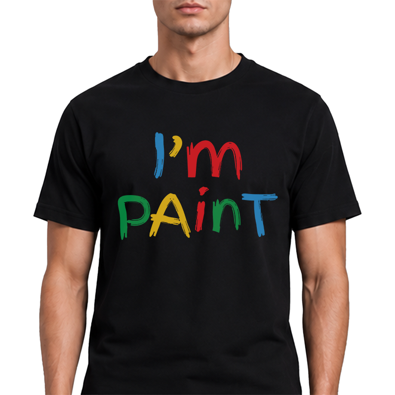 I'm PAinT T-Shirt – Funny Wordplay Front Print Graphic Tee