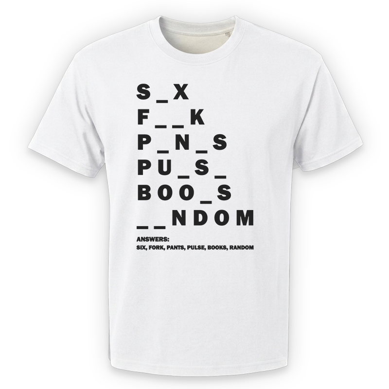 Fill In The Blank T-Shirt – Funny Word Puzzle Graphic Tee