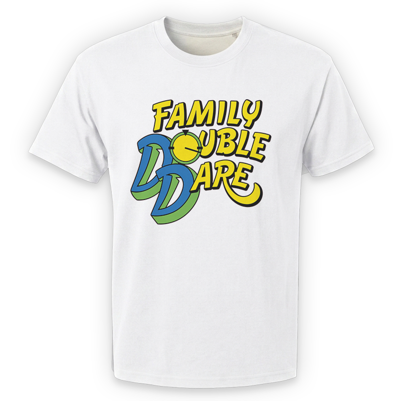 Family Double Dare Graphic Tee – Retro 90s TV Front Print
