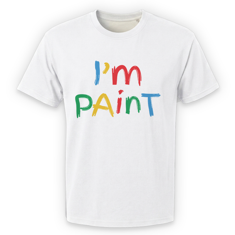 I'm PAinT T-Shirt – Funny Wordplay Front Print Graphic Tee