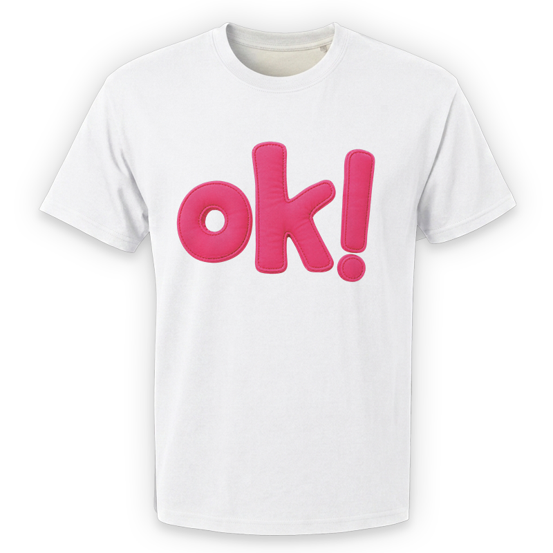 Ok! Graphic Tee – Funny Y2K Front Print