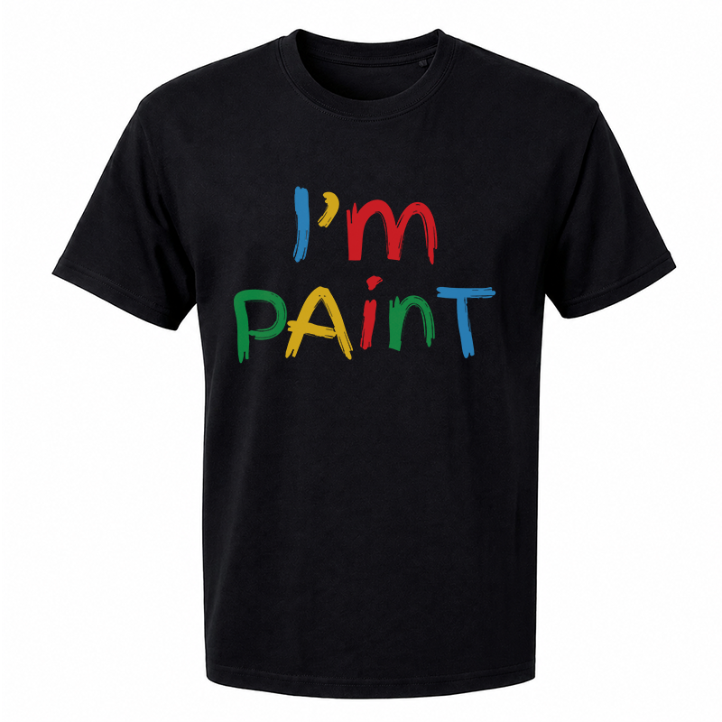 I'm PAinT T-Shirt – Funny Wordplay Front Print Graphic Tee