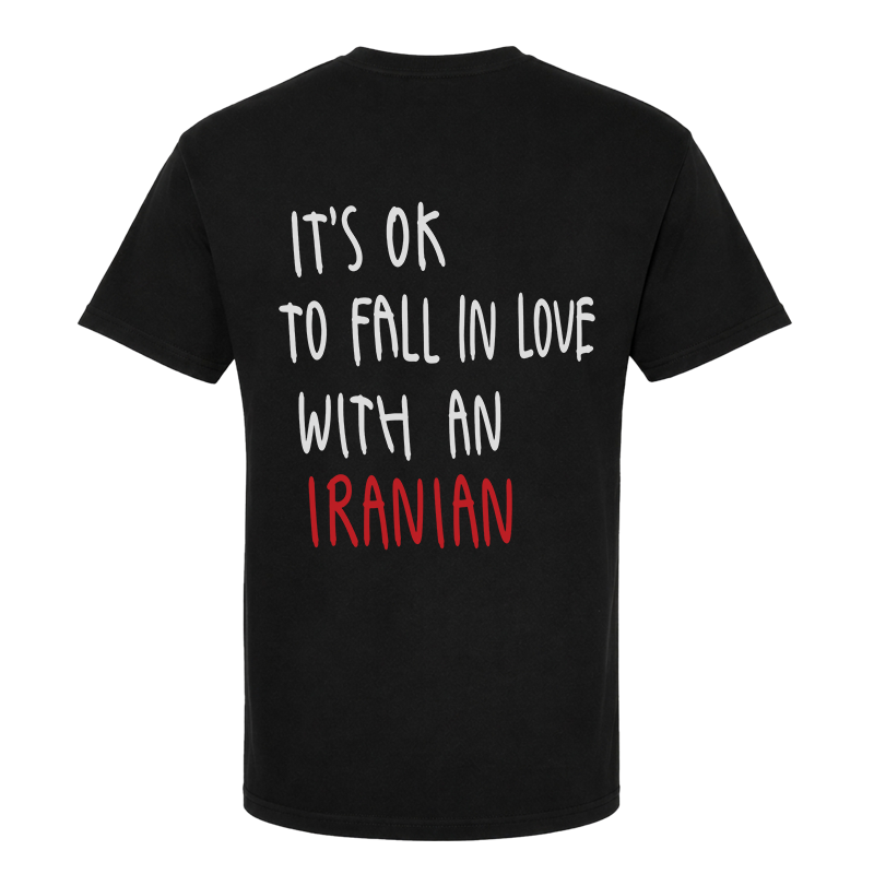 It's Ok To Fall In Love With An Iranian Back Print Graphic Tee