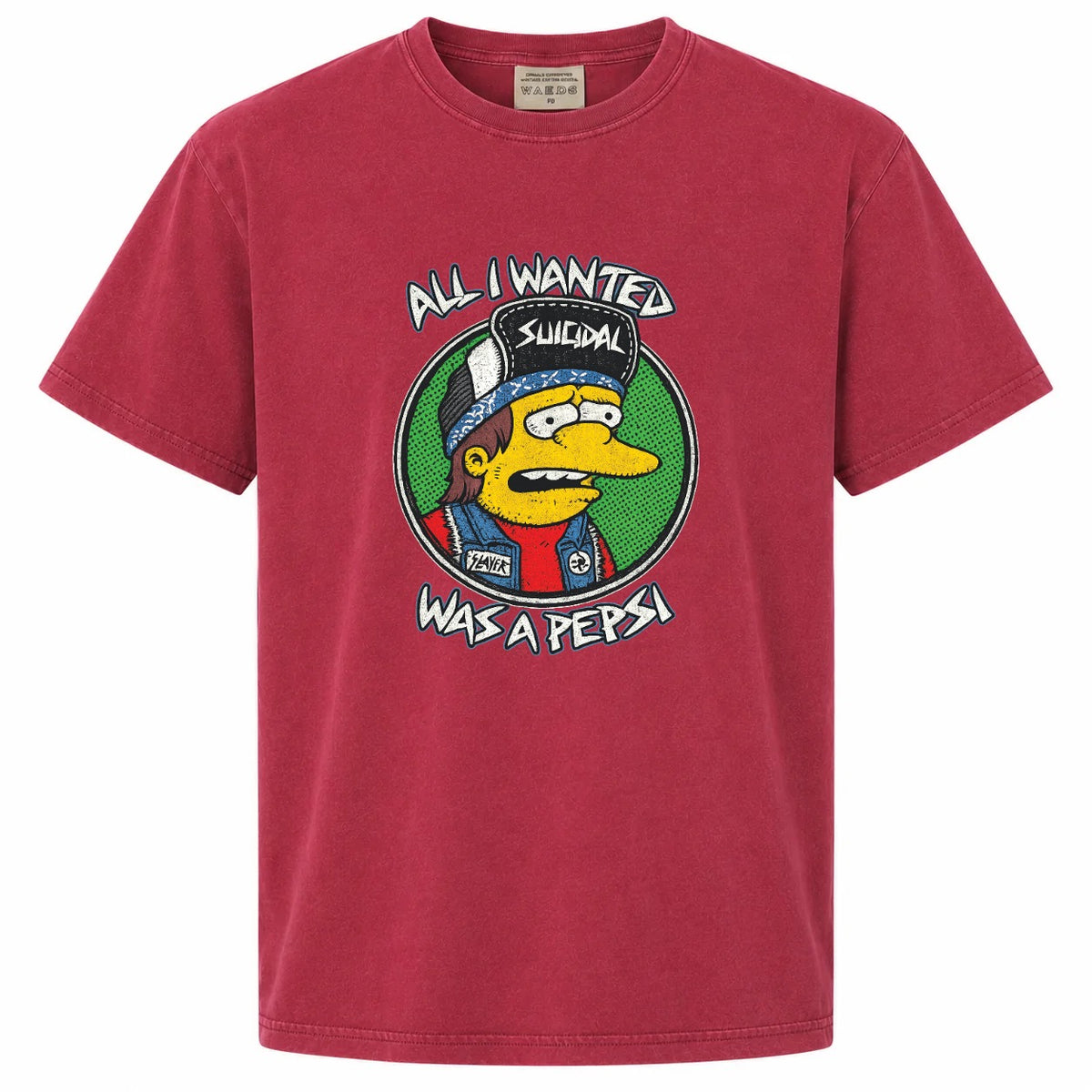All I Wanted Was a Pepsi Funny Cartoon Punk Graphic Tee