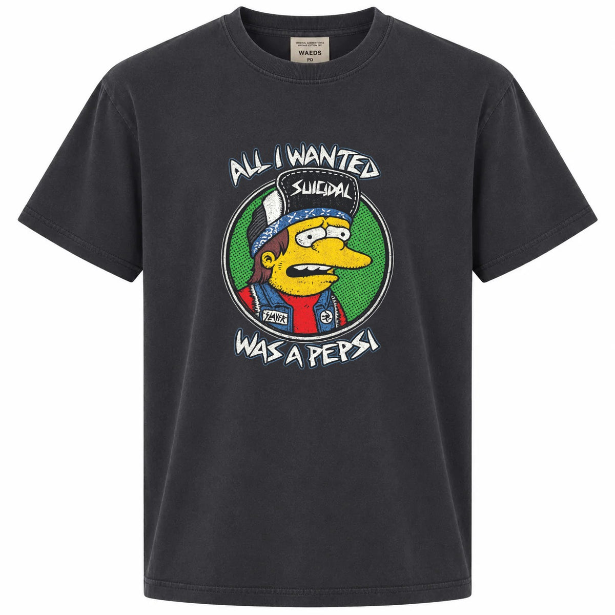 All I Wanted Was a Pepsi Funny Cartoon Punk Graphic Tee