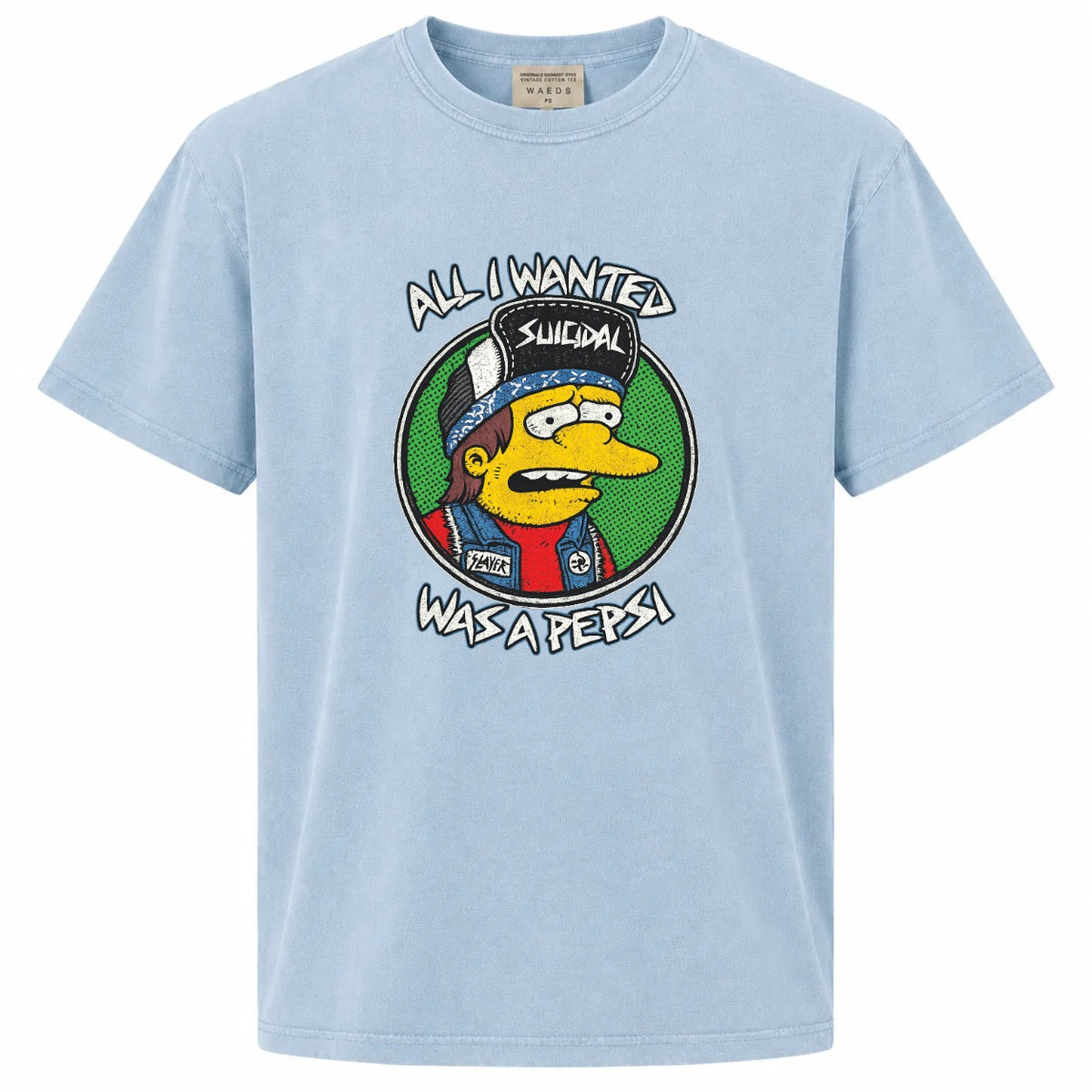 All I Wanted Was a Pepsi Funny Cartoon Punk Graphic Tee