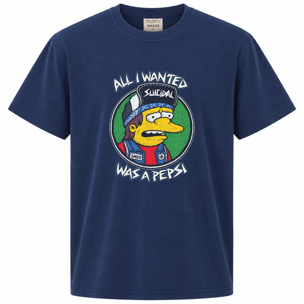 All I Wanted Was a Pepsi Funny Cartoon Punk Graphic Tee
