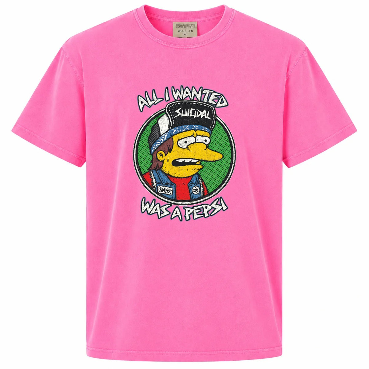 All I Wanted Was a Pepsi Funny Cartoon Punk Graphic Tee