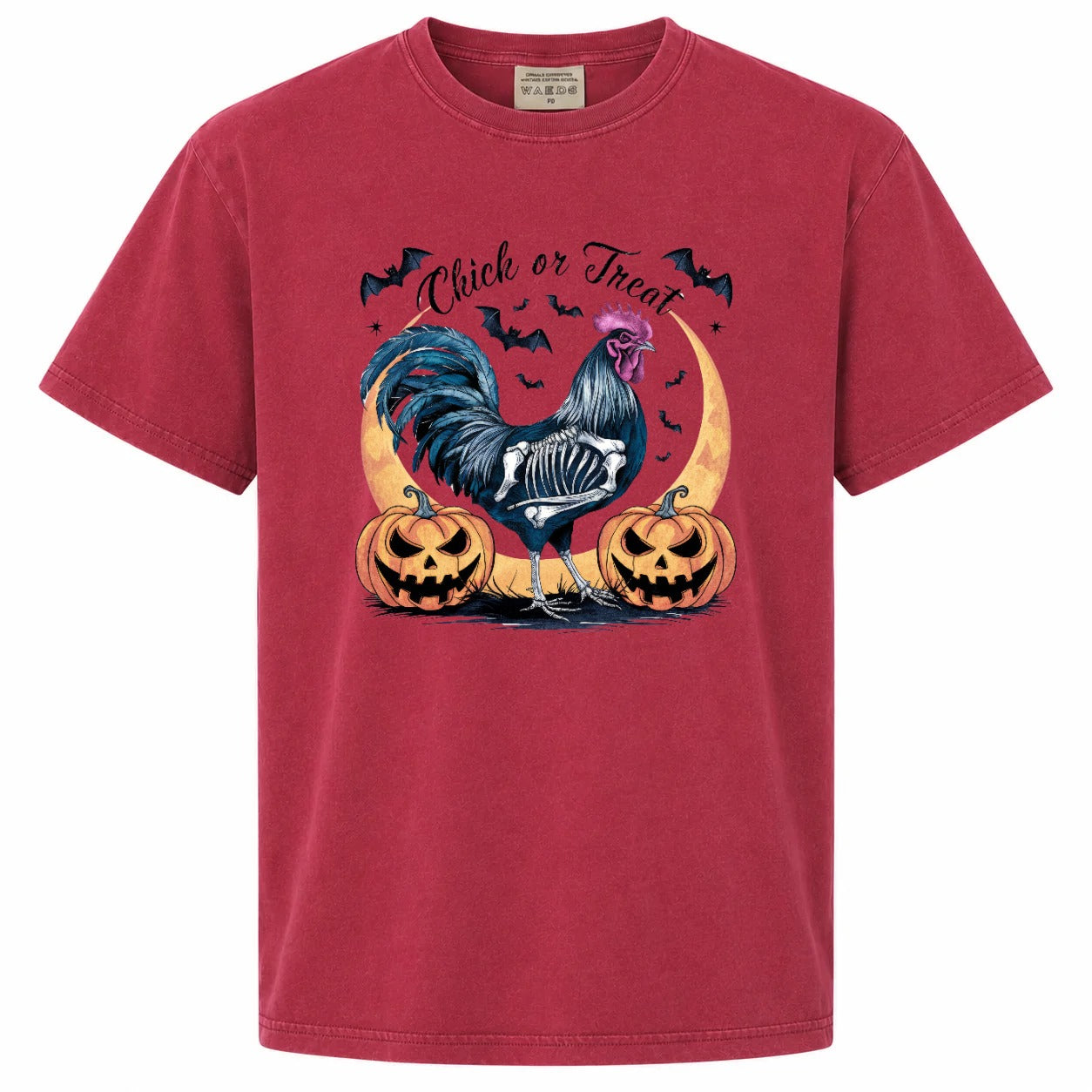 Chick or Treat Rooster Halloween Graphic T-Shirt