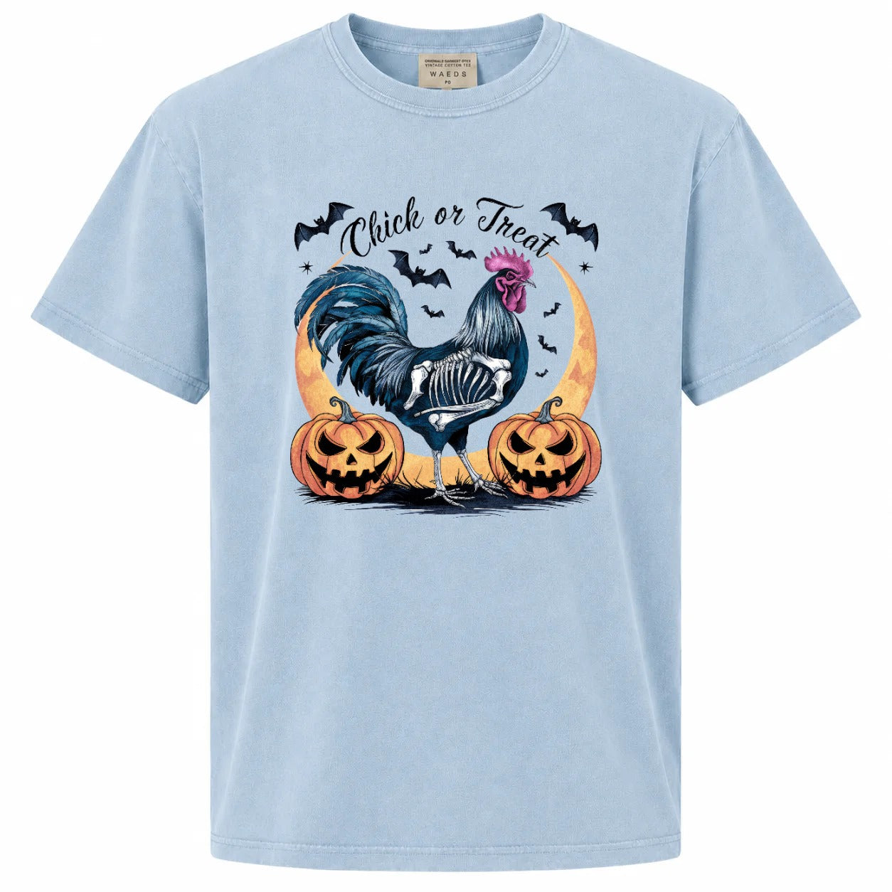 Chick or Treat Rooster Halloween Graphic T-Shirt