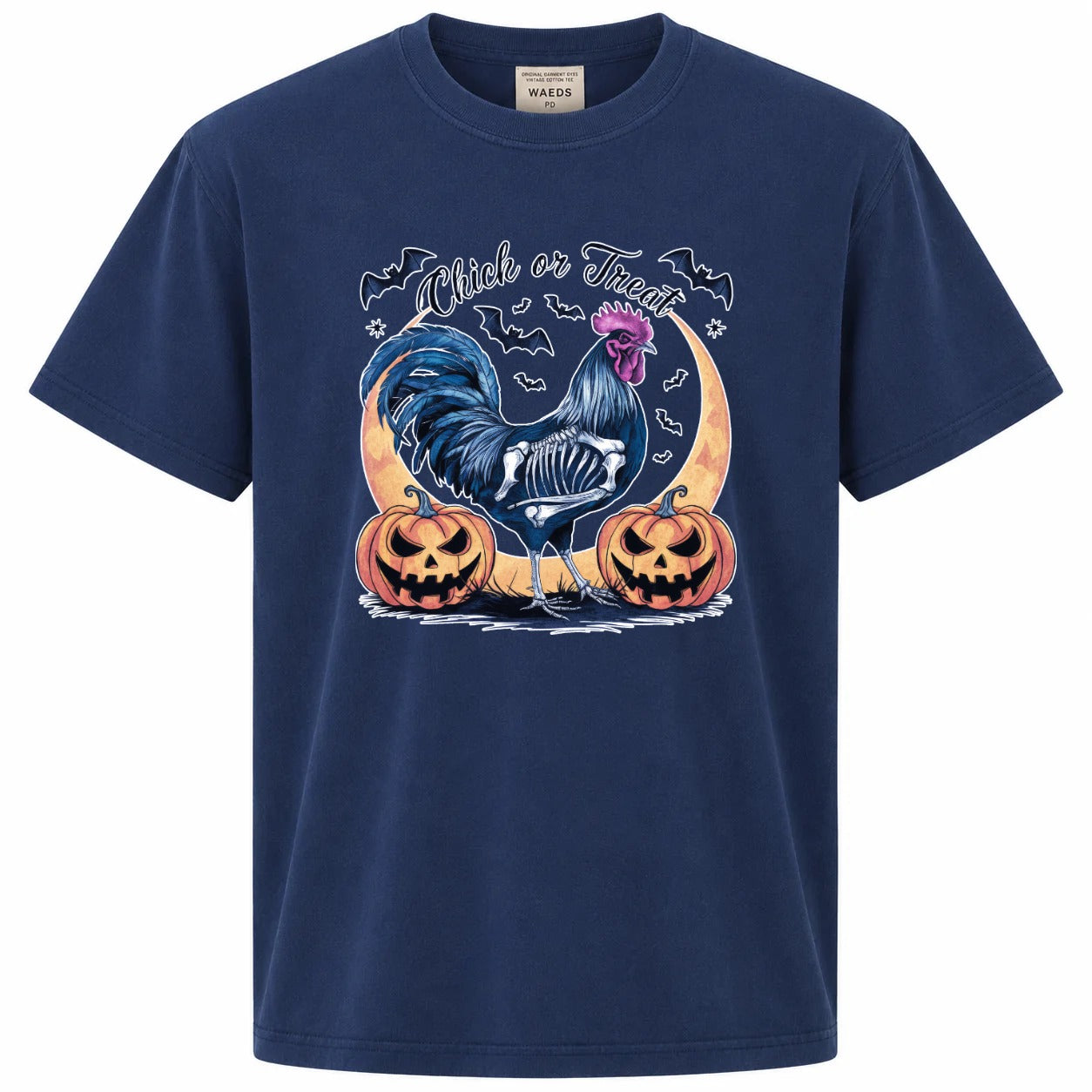 Chick or Treat Rooster Halloween Graphic T-Shirt