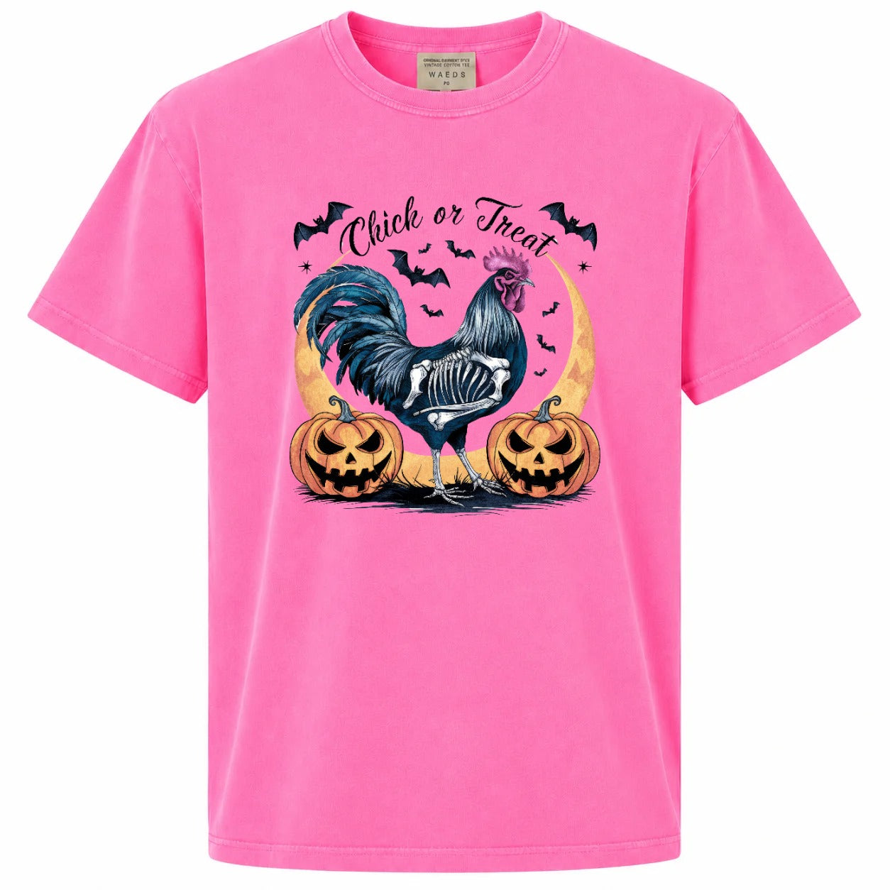 Chick or Treat Rooster Halloween Graphic T-Shirt