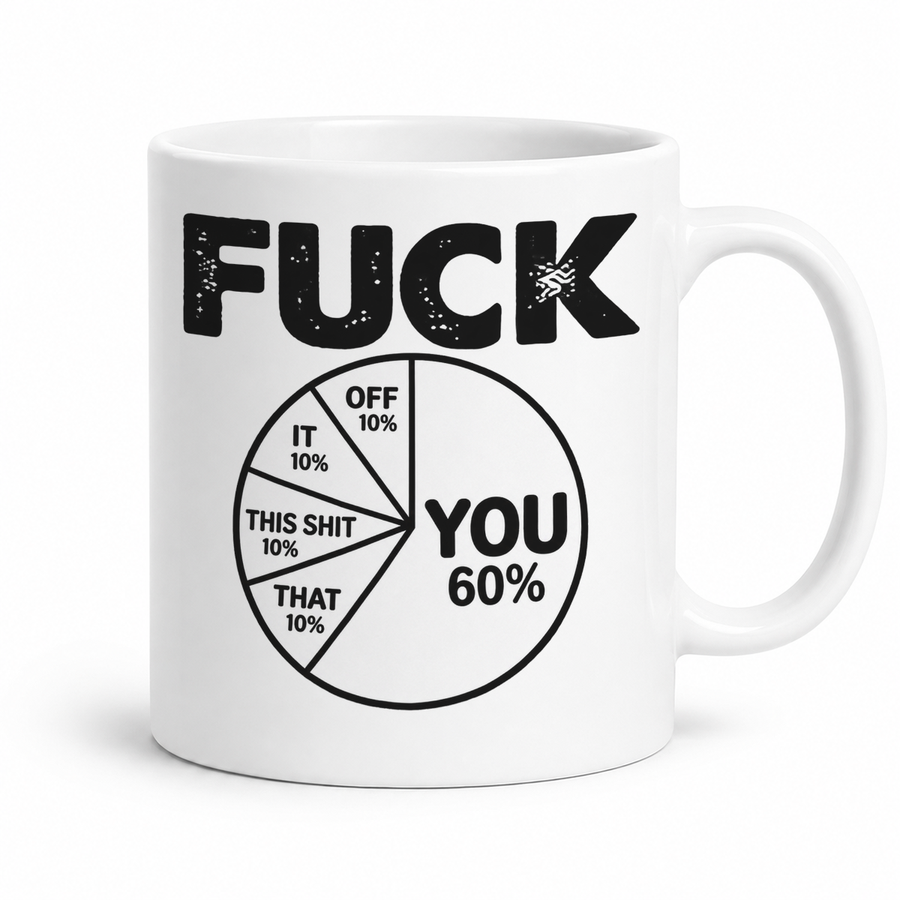 F*ck You Pie Chart Graphic Mug
