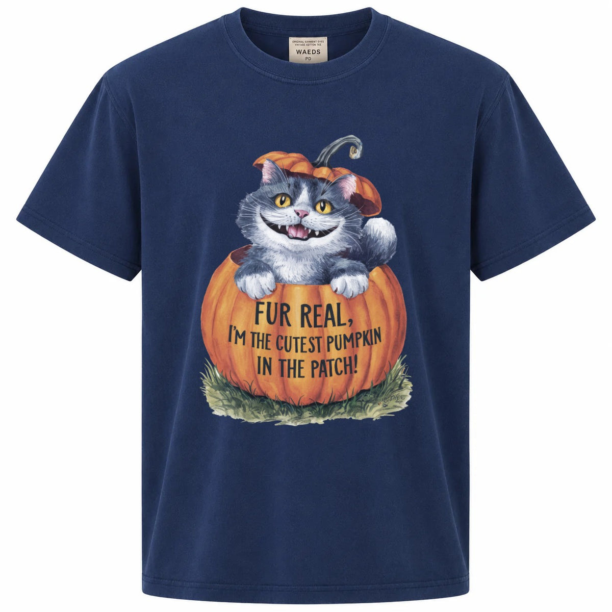 Fur Real I'm the Cutest Pumpkin in the Patch Cat Graphic Tee