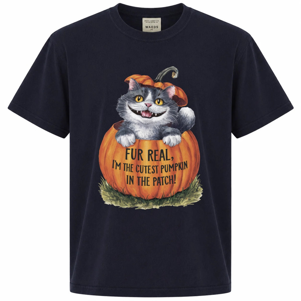 Fur Real I'm the Cutest Pumpkin in the Patch Cat Graphic Tee