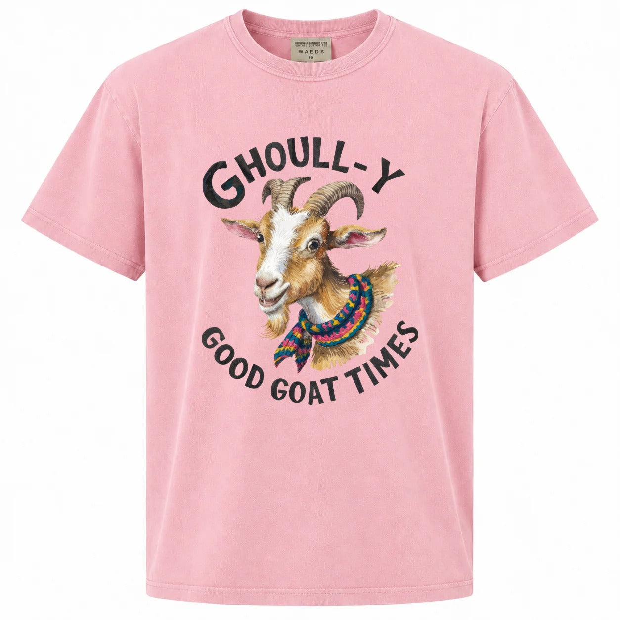 Ghoull-y Good Goat Times Funny Halloween Graphic Tee