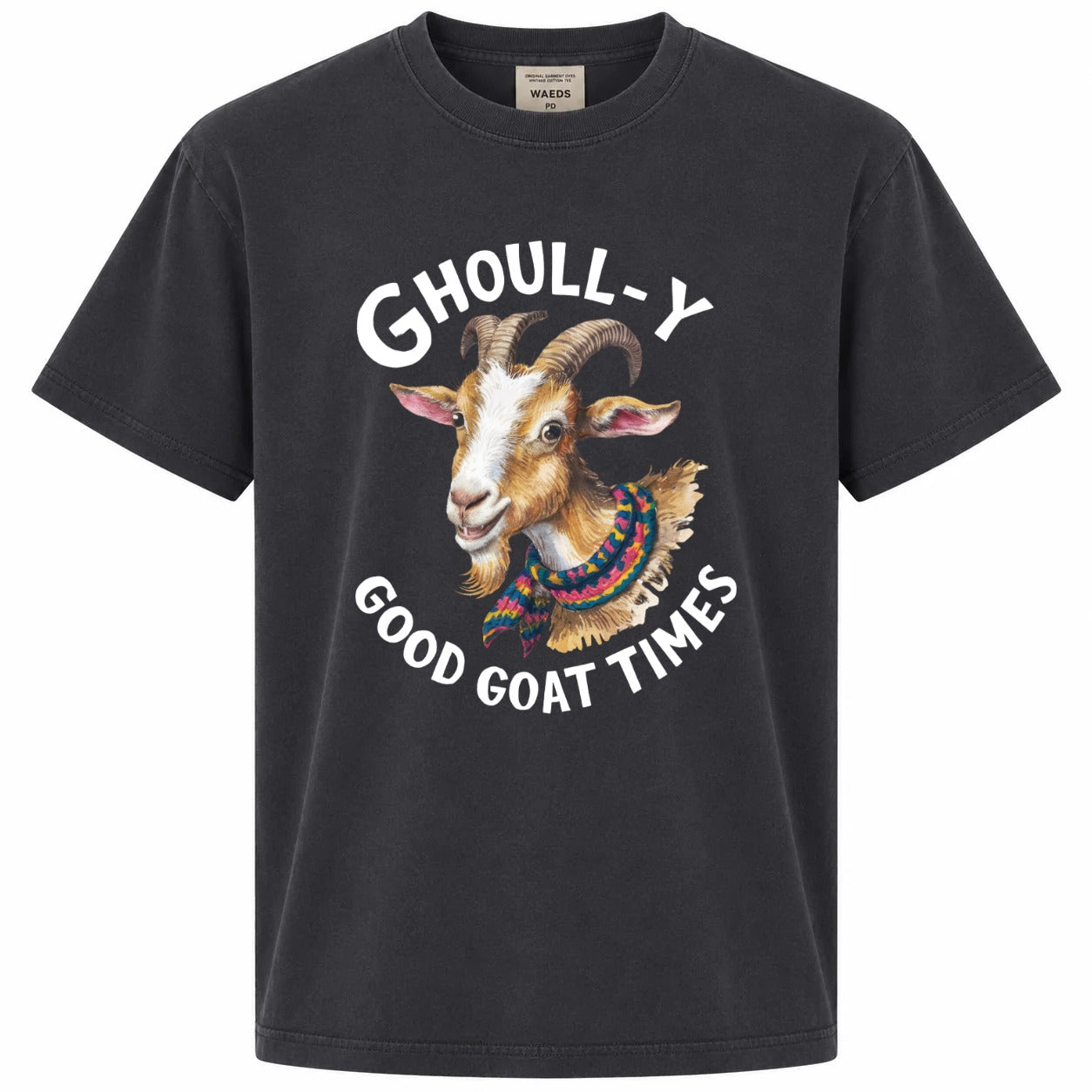 Ghoull-y Good Goat Times Funny Halloween Graphic Tee