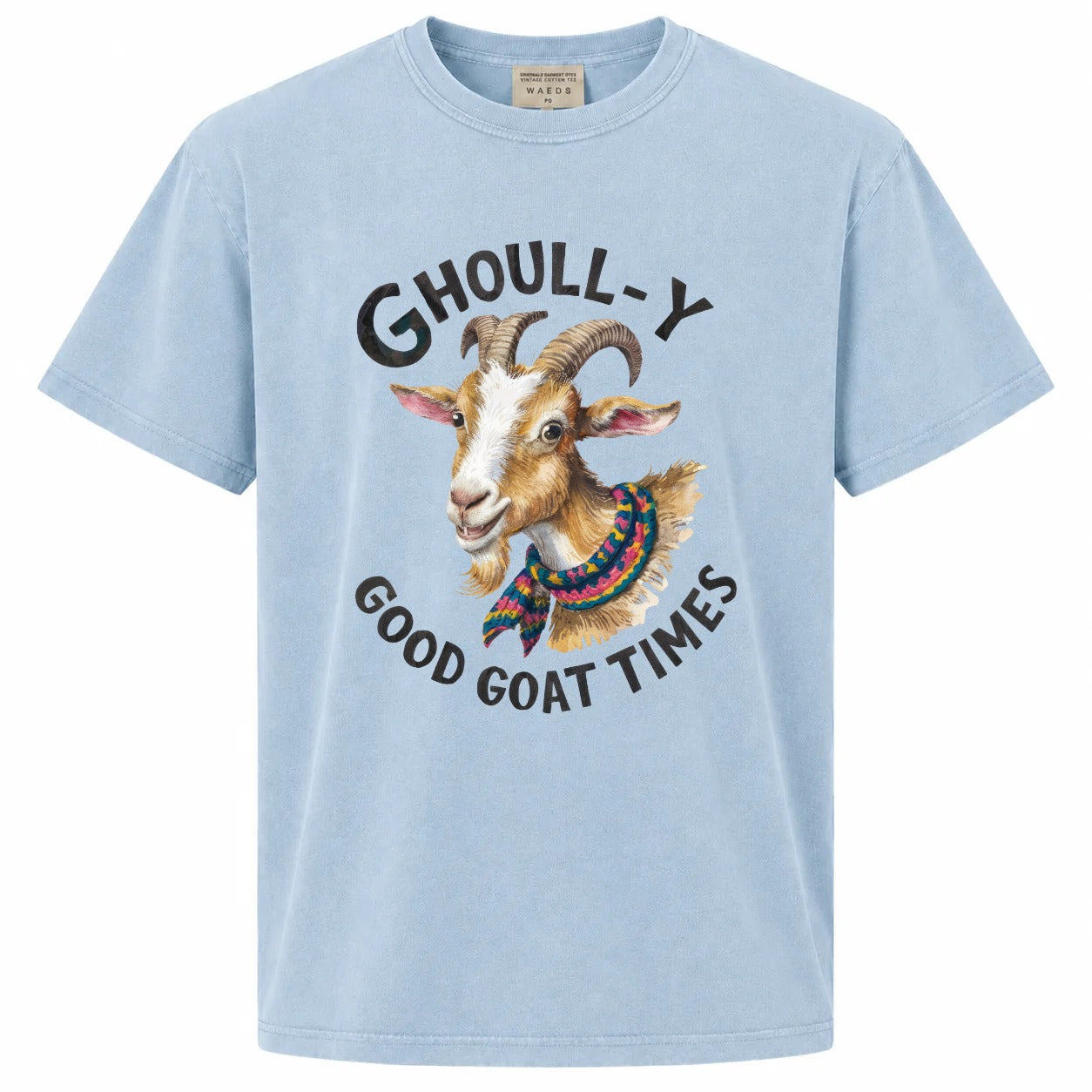 Ghoull-y Good Goat Times Funny Halloween Graphic Tee