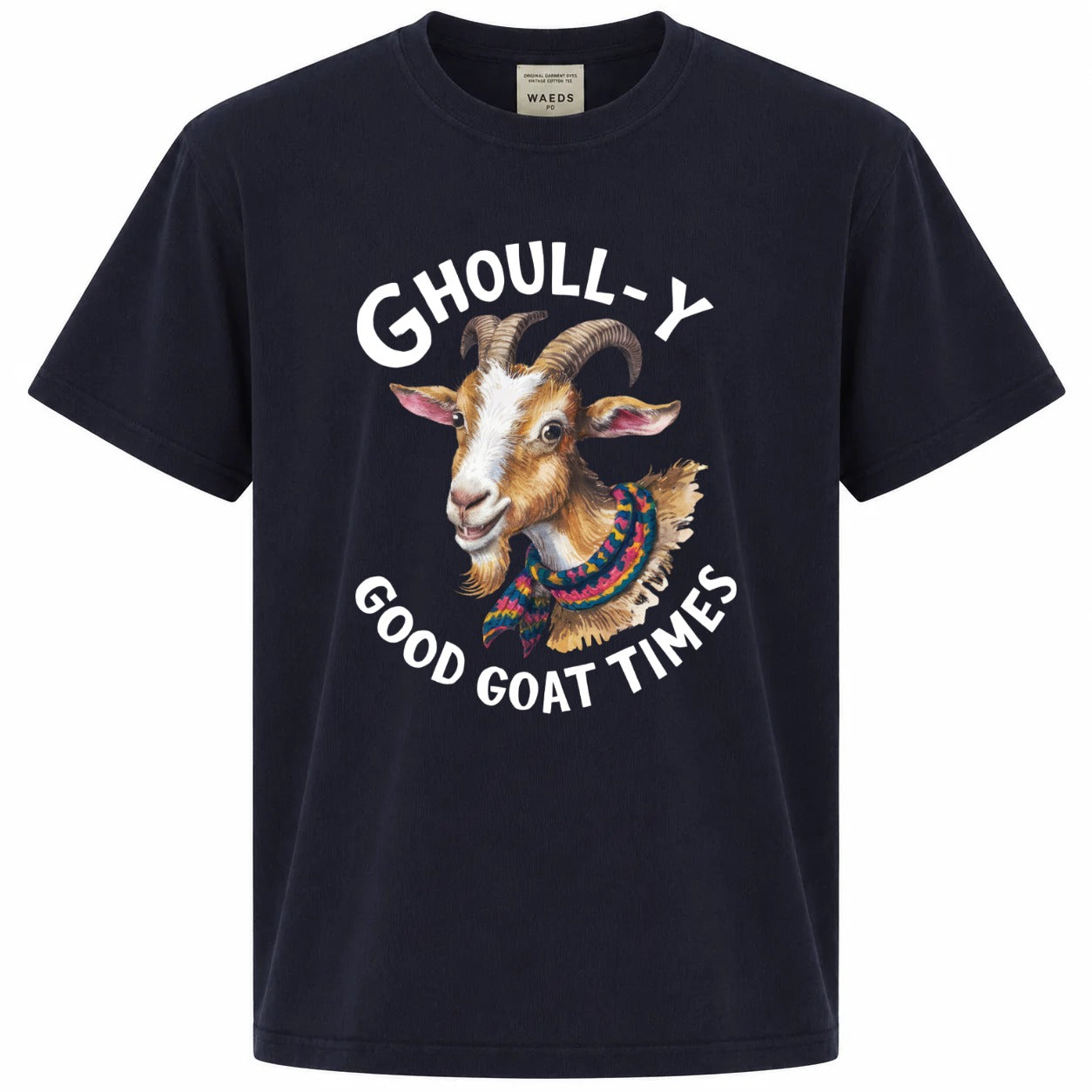 Ghoull-y Good Goat Times Funny Halloween Graphic Tee