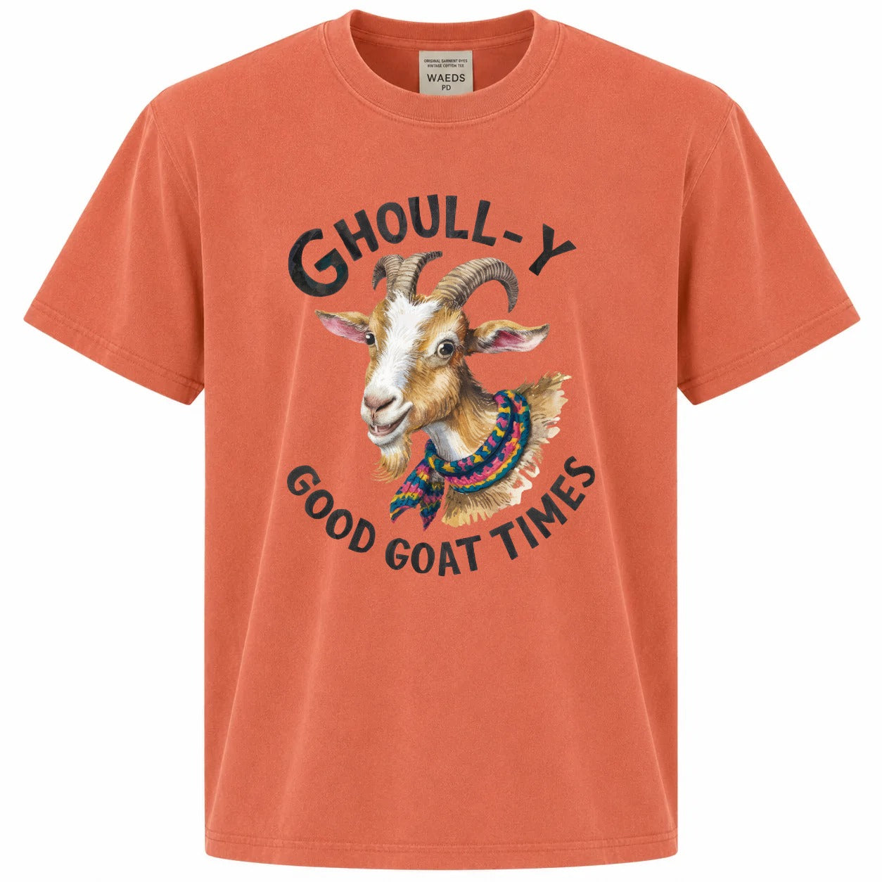 Ghoull-y Good Goat Times Funny Halloween Graphic Tee