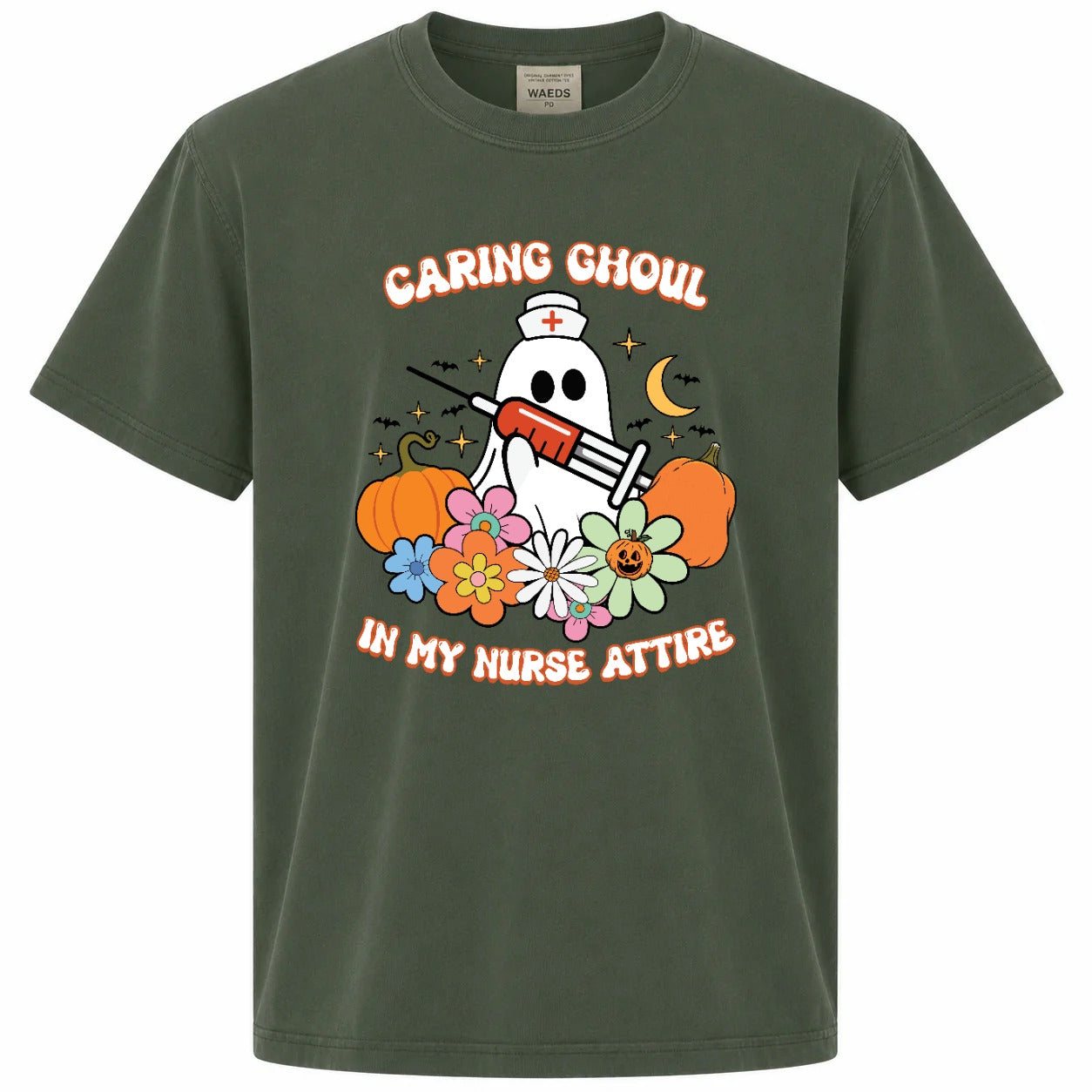 Caring Ghoul In My Nurse Attire Graphic Tee