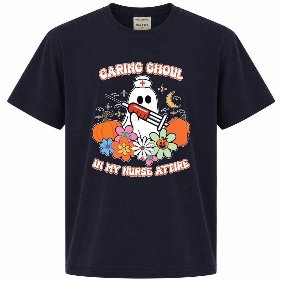 Caring Ghoul In My Nurse Attire Graphic Tee