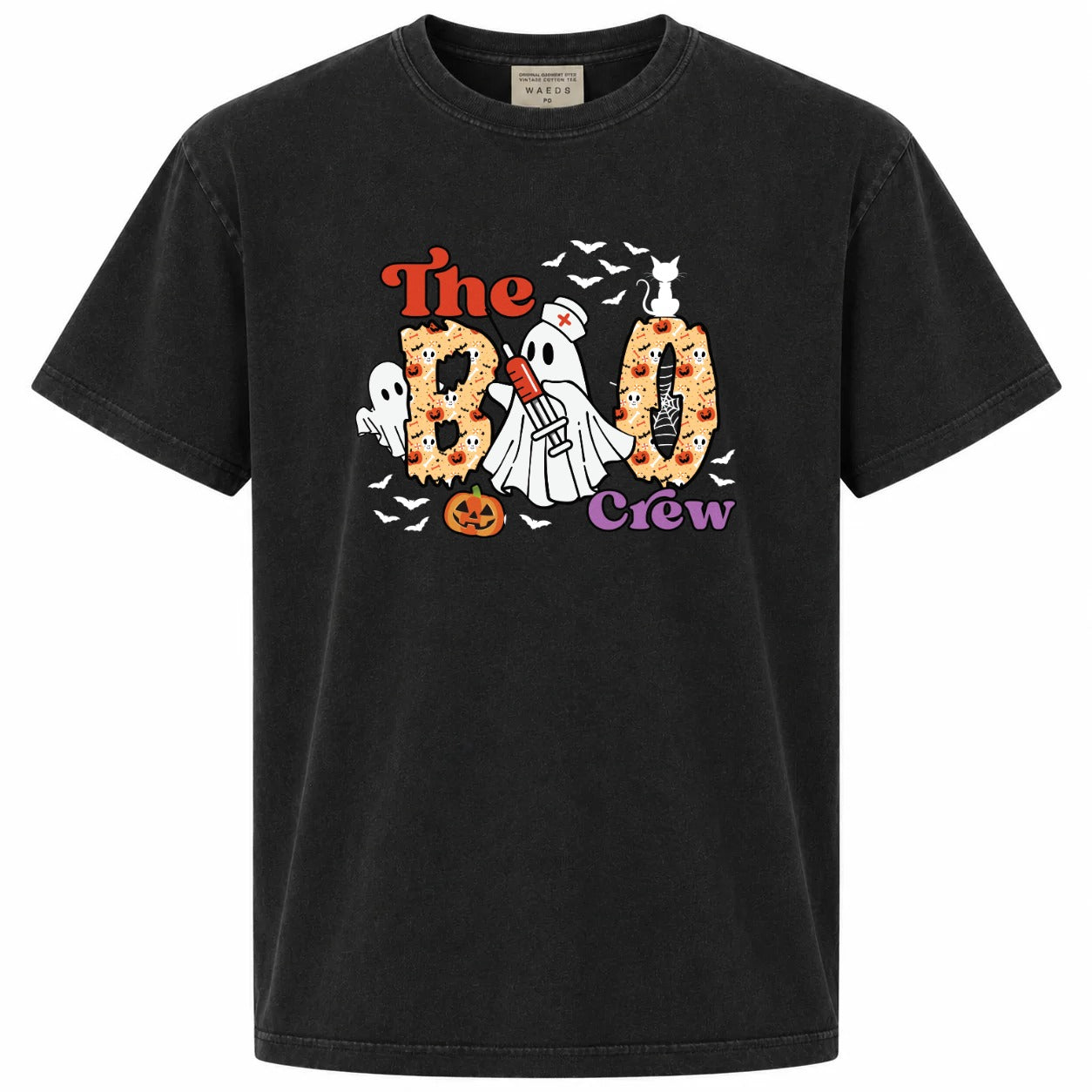 The Boo Crew Nurse Ghost Graphic Tee