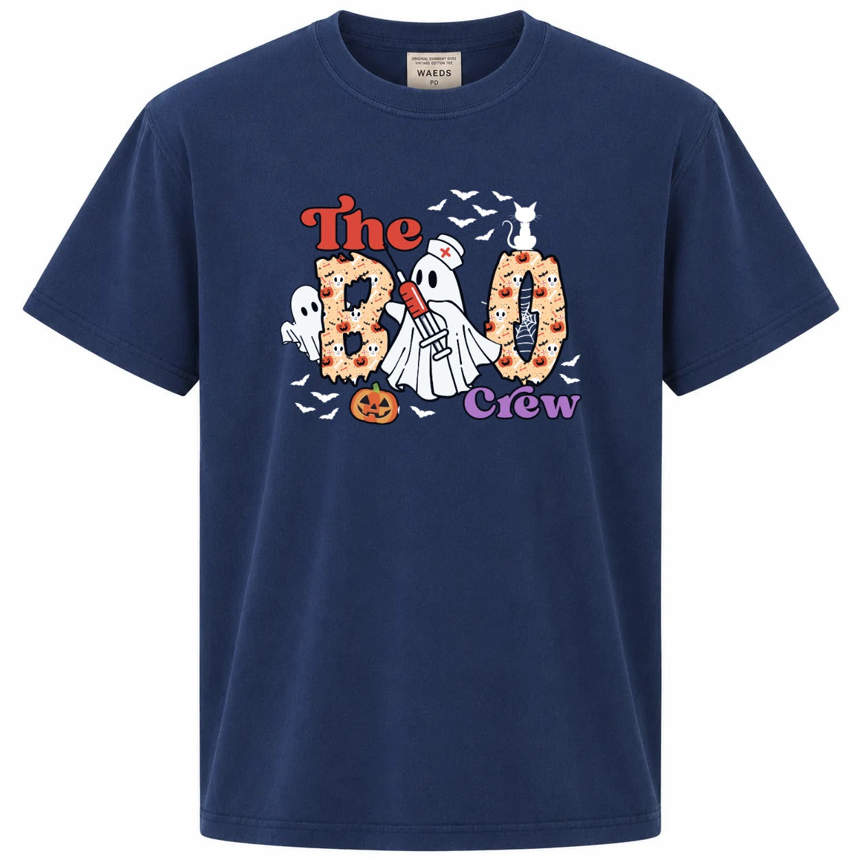 The Boo Crew Nurse Ghost Graphic Tee