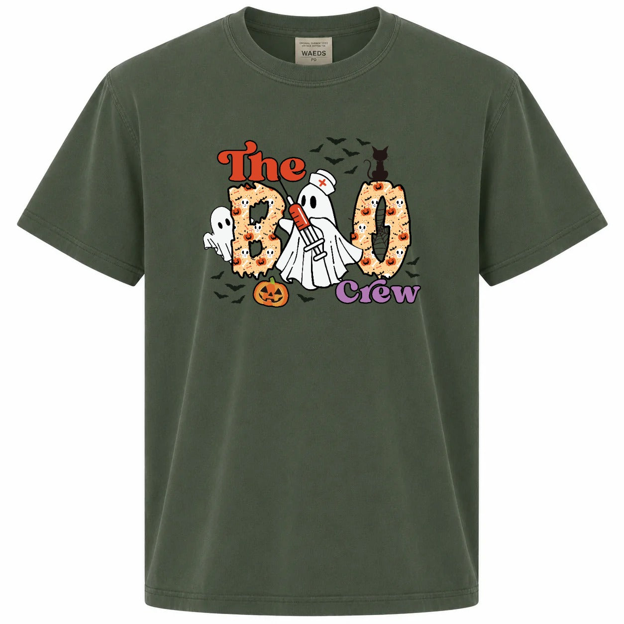 The Boo Crew Nurse Ghost Graphic Tee