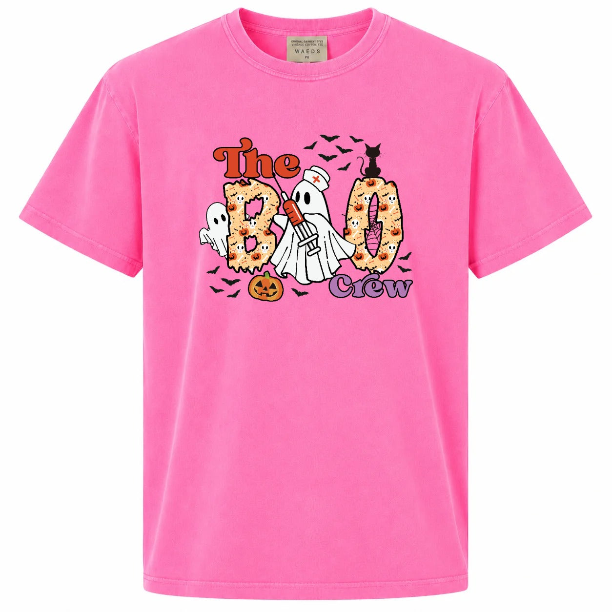 The Boo Crew Nurse Ghost Graphic Tee
