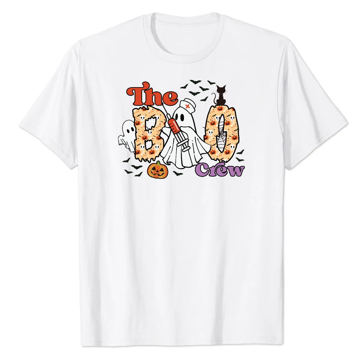 The Boo Crew Nurse Ghost Graphic Tee