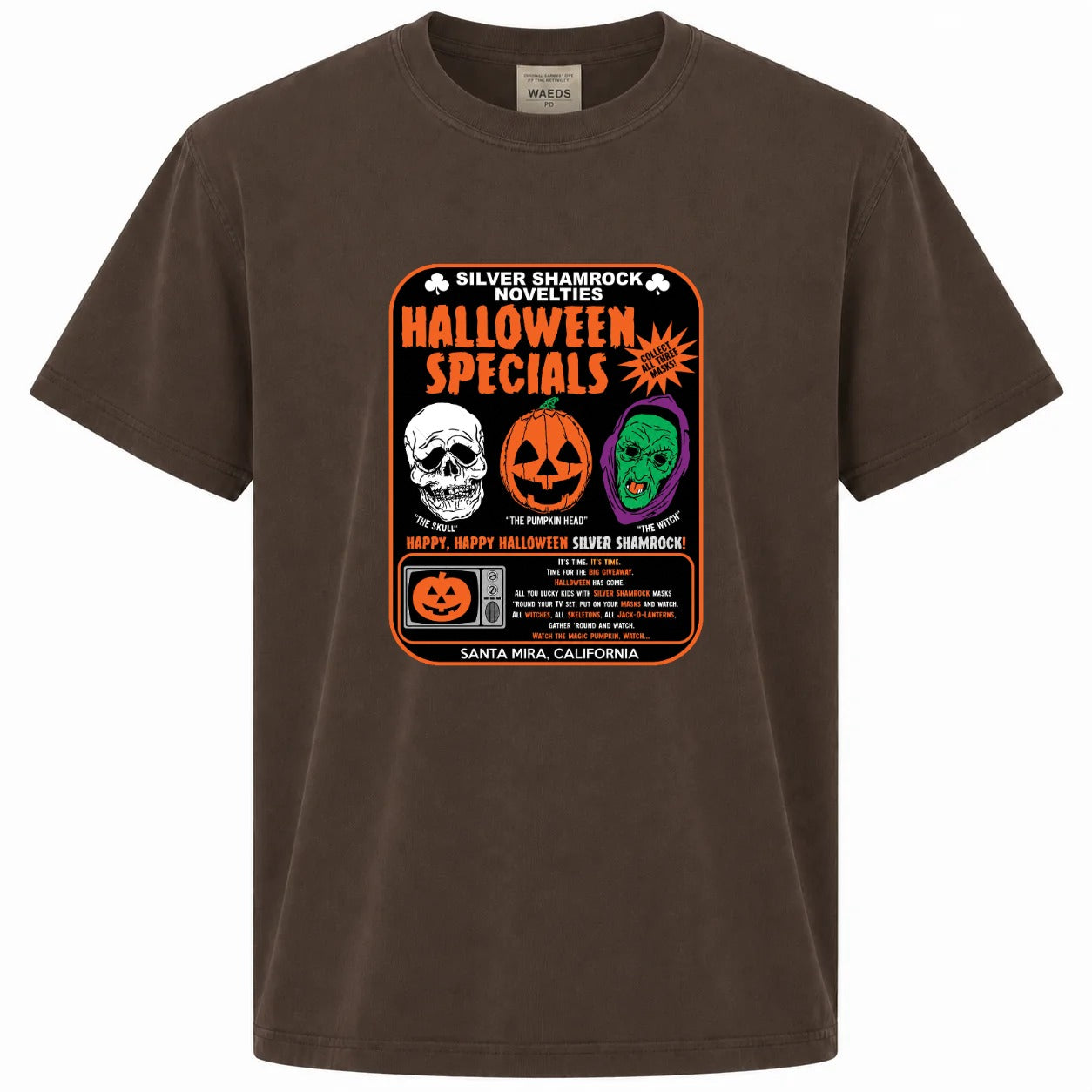 Silver Shamrock Halloween Specials Graphic Tee