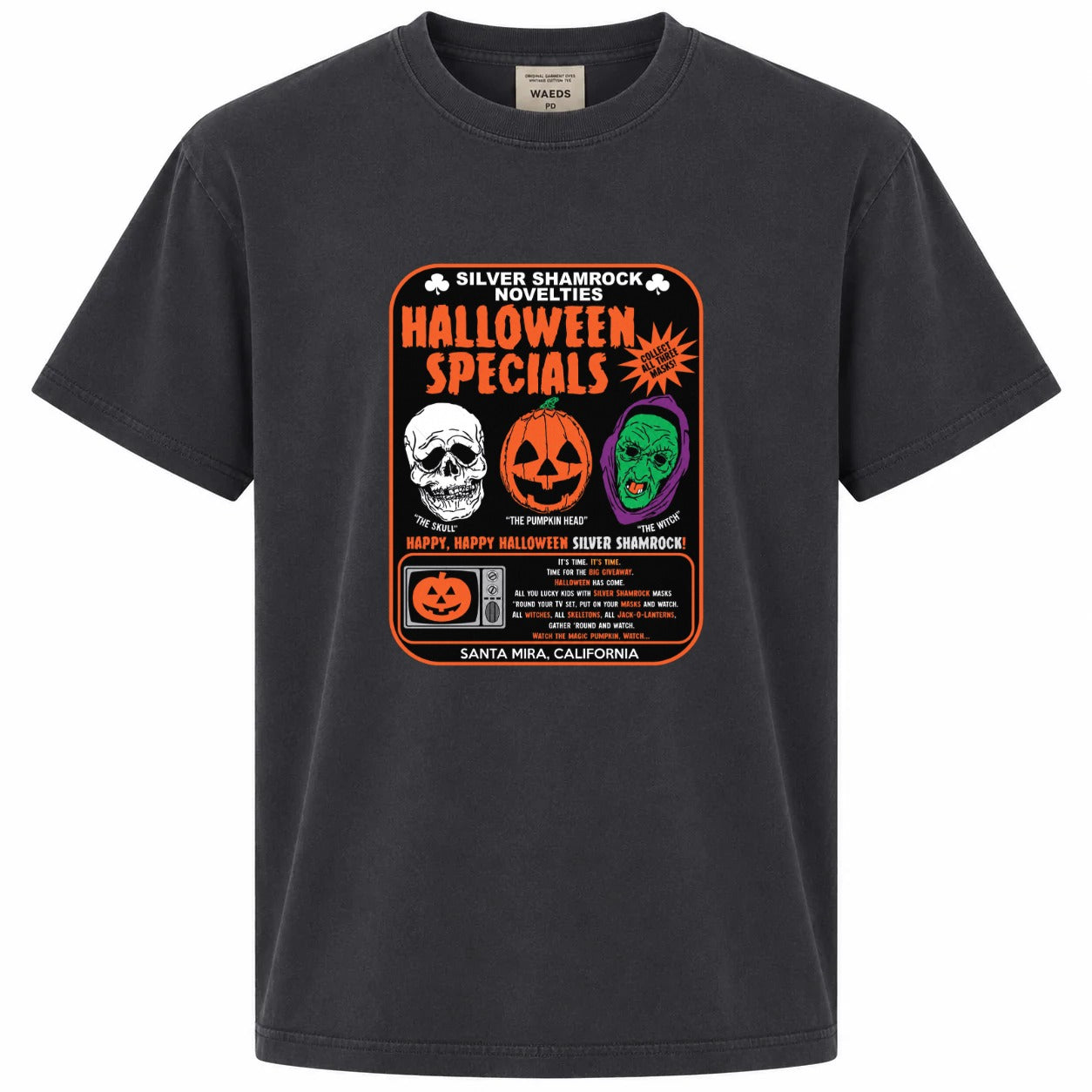 Silver Shamrock Halloween Specials Graphic Tee