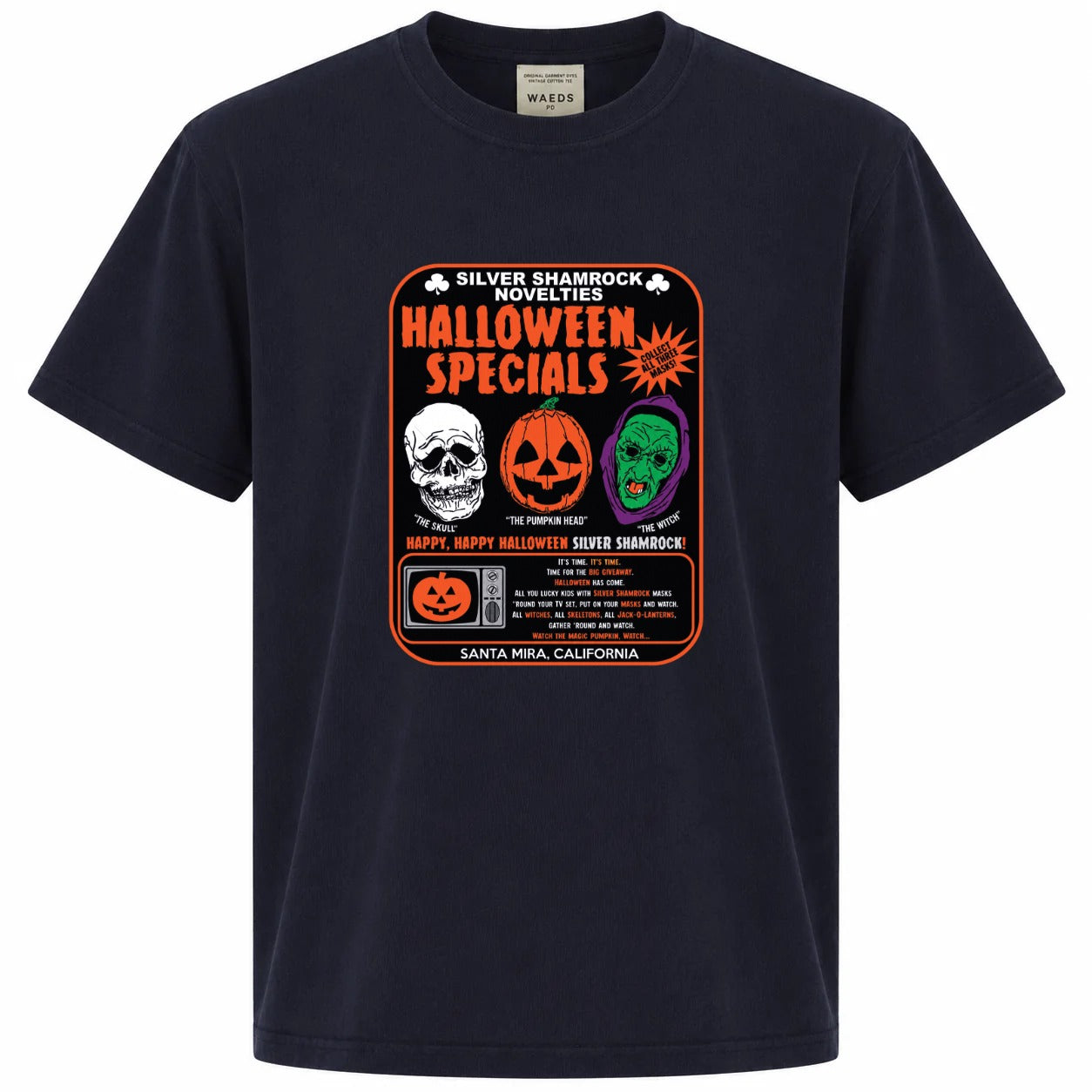 Silver Shamrock Halloween Specials Graphic Tee