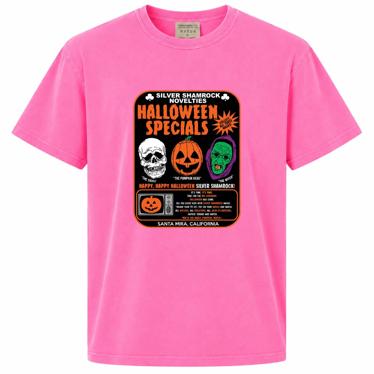 Silver Shamrock Halloween Specials Graphic Tee