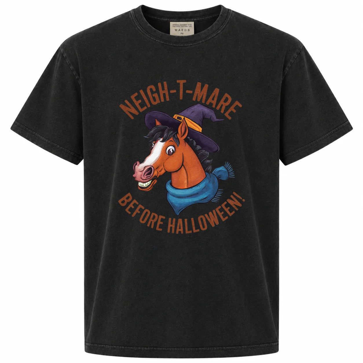 Neigh-t-mare Before Halloween Funny Horse Graphic Tee