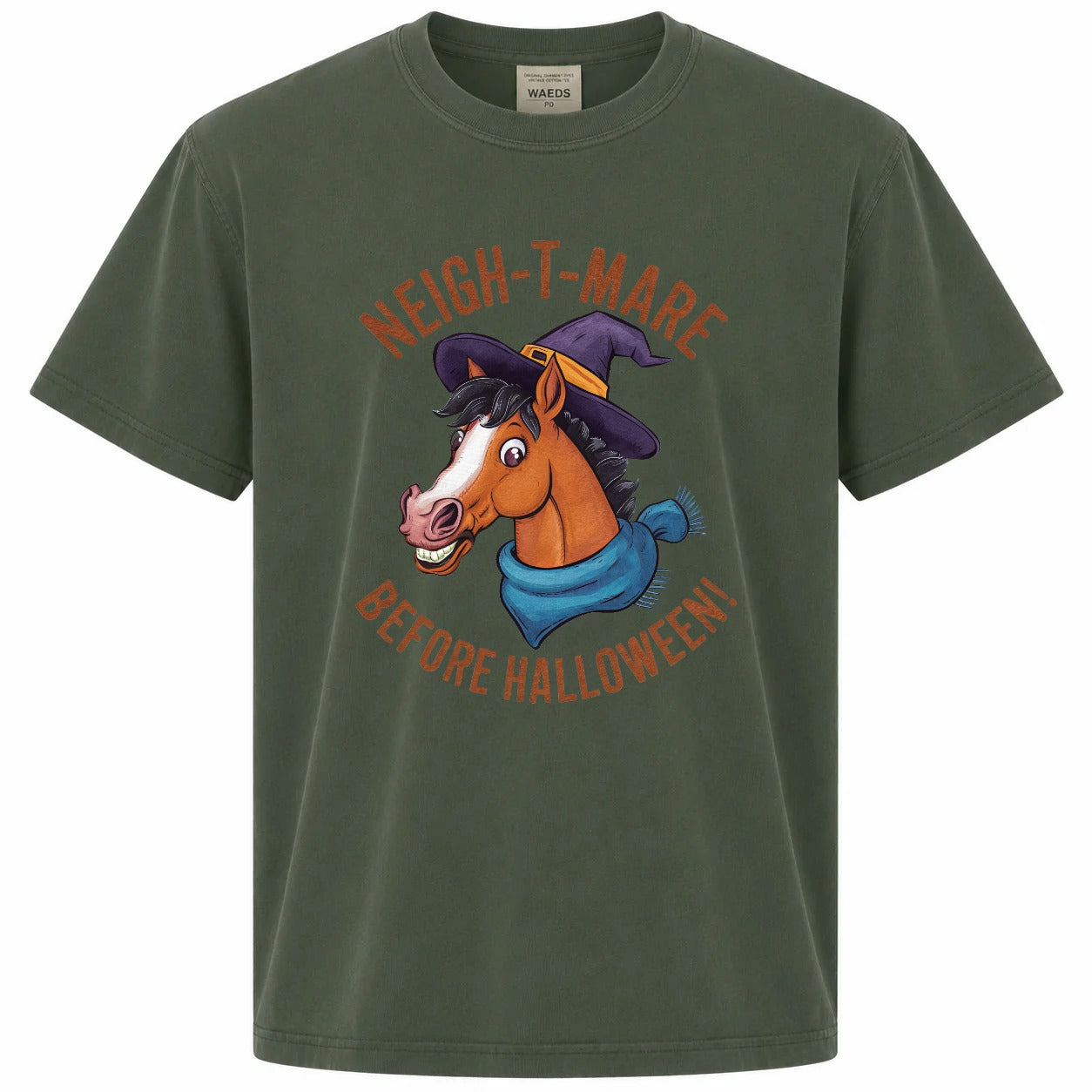 Neigh-t-mare Before Halloween Funny Horse Graphic Tee