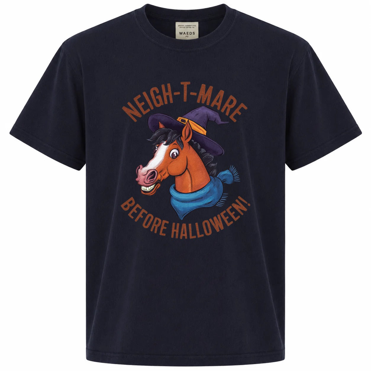 Neigh-t-mare Before Halloween Funny Horse Graphic Tee
