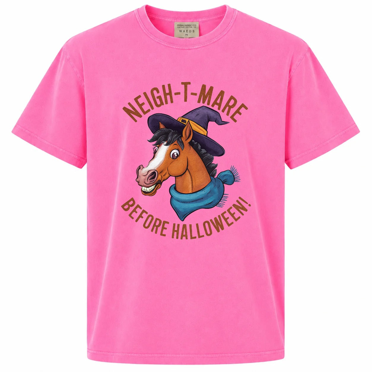 Neigh-t-mare Before Halloween Funny Horse Graphic Tee
