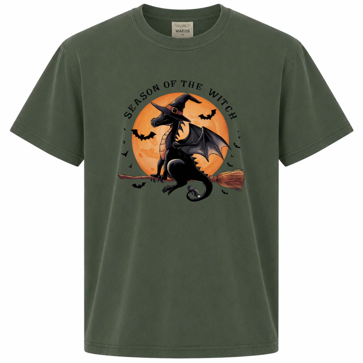 Season of the Witch Dragon Broomstick Graphic Tee