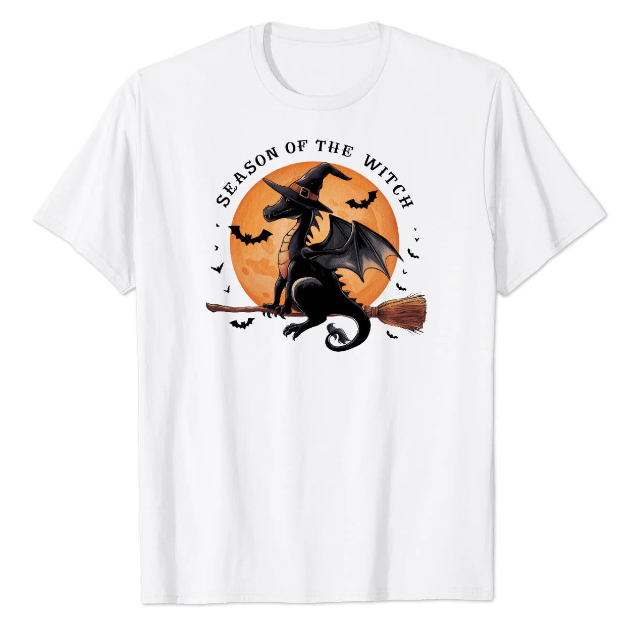Season of the Witch Dragon Broomstick Graphic Tee