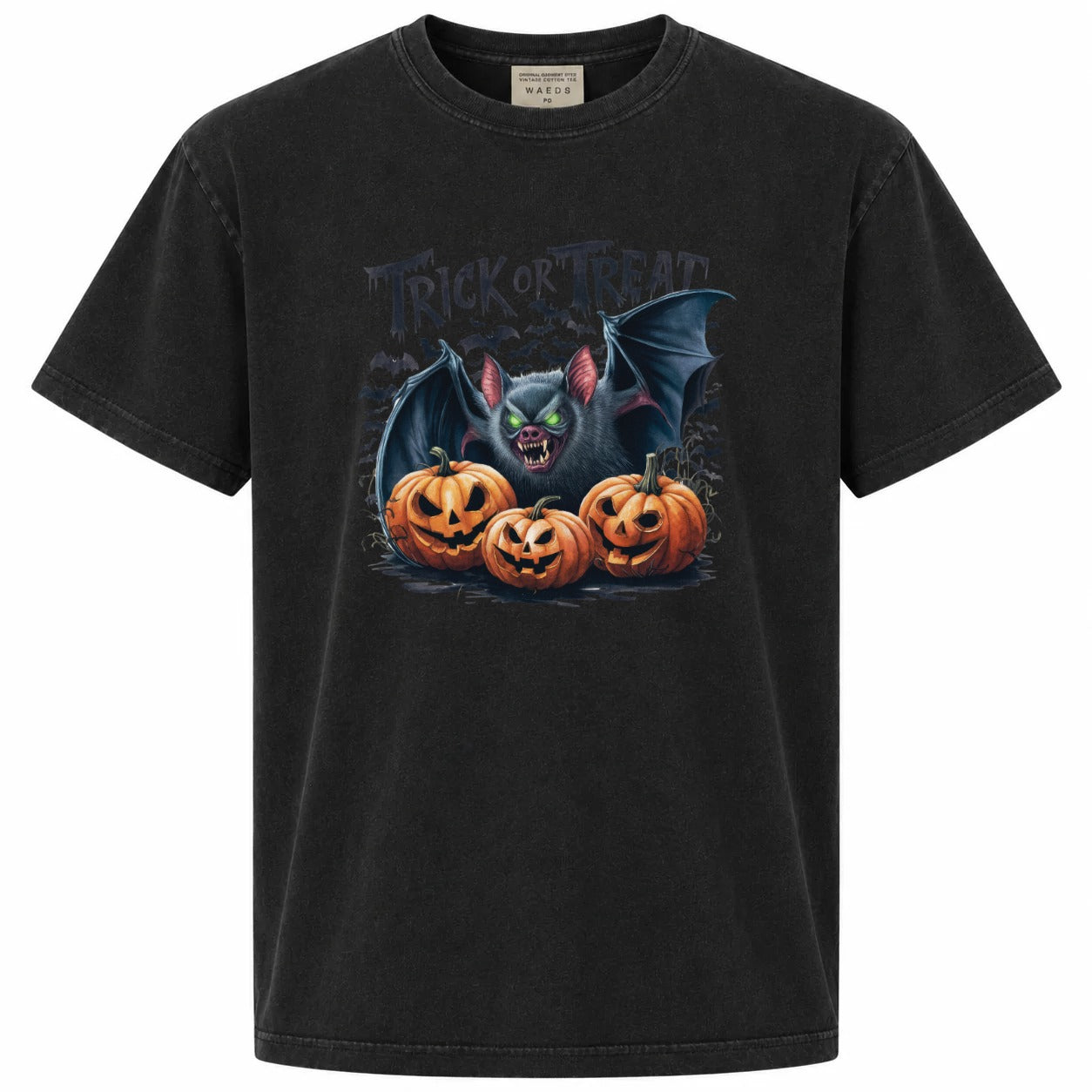 Trick or Treat Bat Pumpkin Graphic Tee