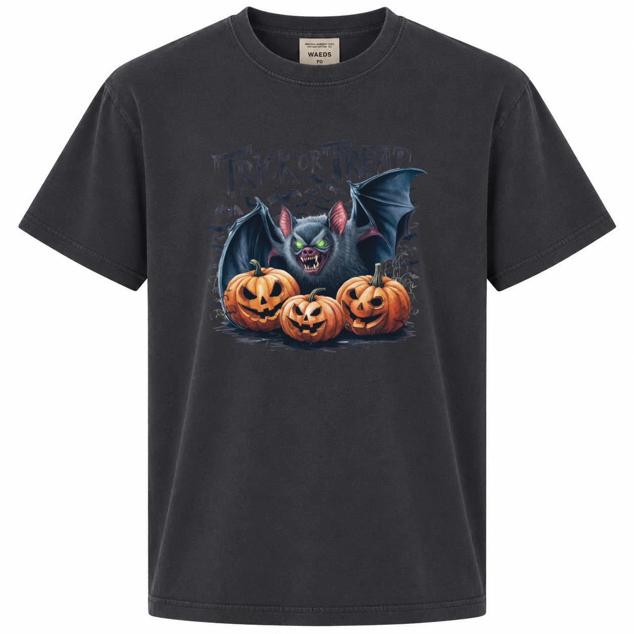Trick or Treat Bat Pumpkin Graphic Tee