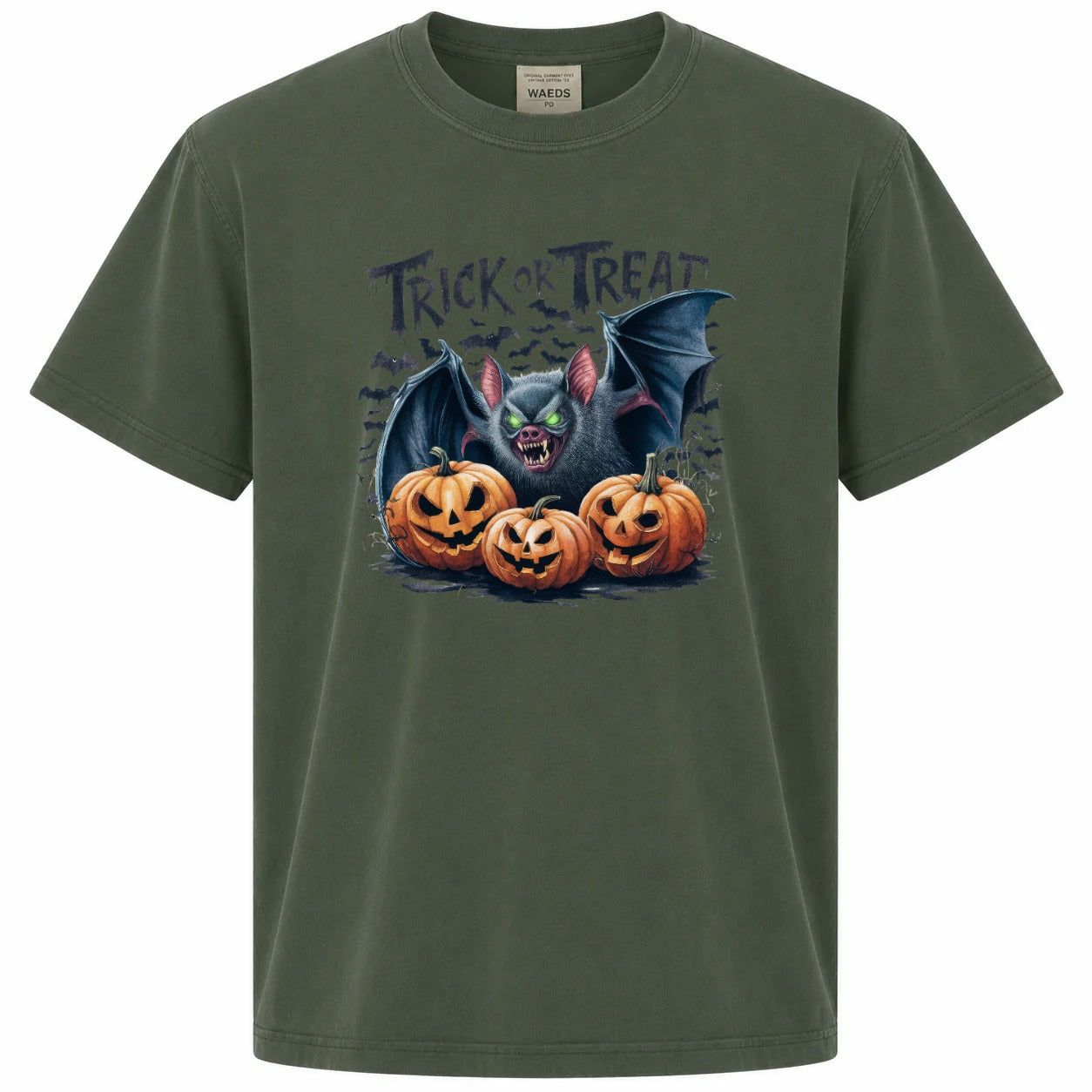 Trick or Treat Bat Pumpkin Graphic Tee