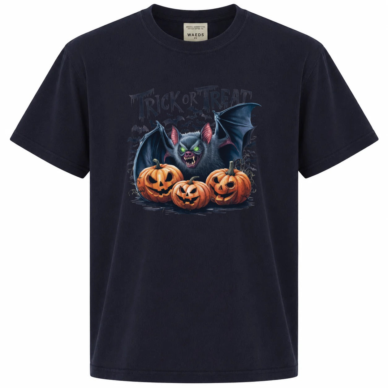 Trick or Treat Bat Pumpkin Graphic Tee