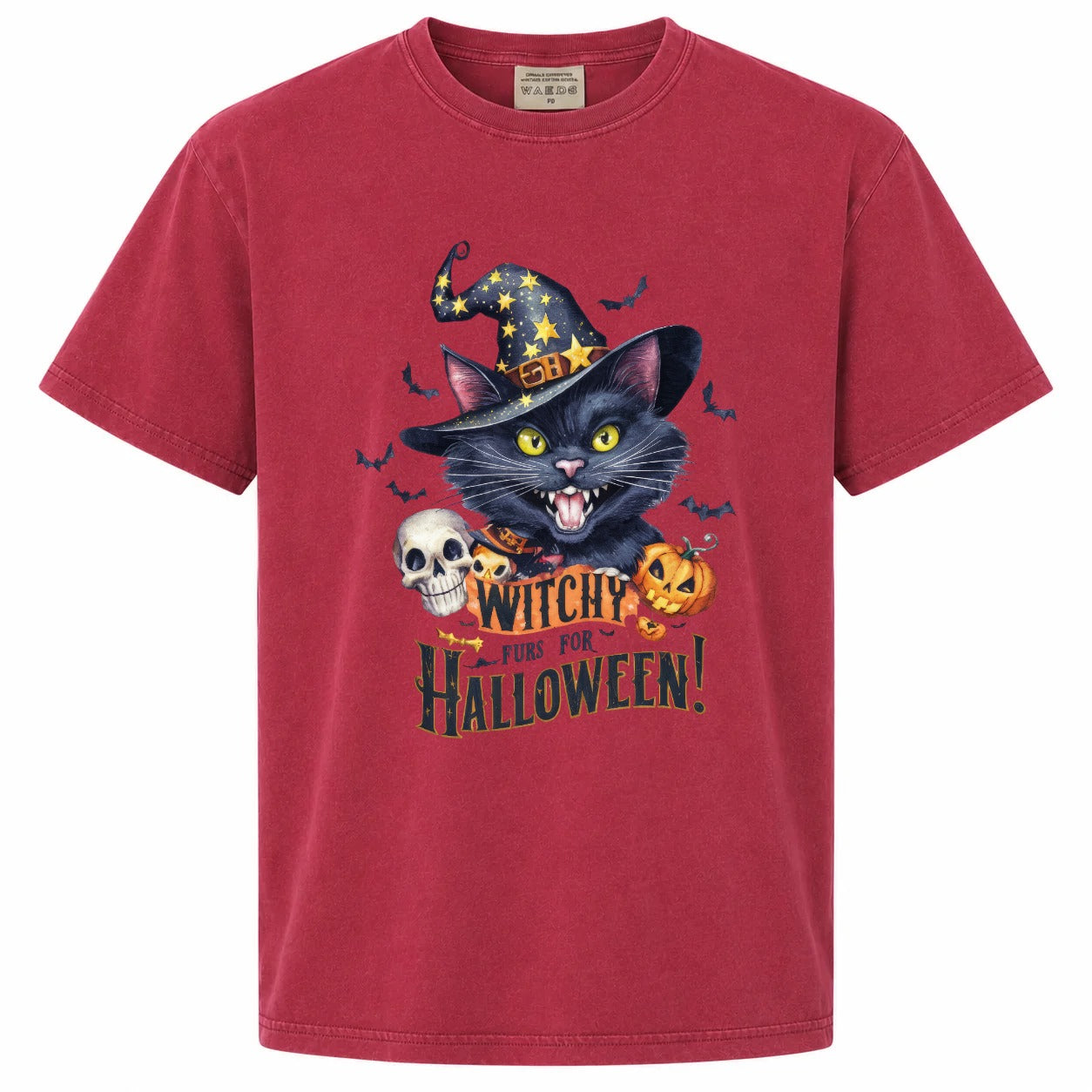Witchy Furs for Halloween Black Cat Graphic Tee
