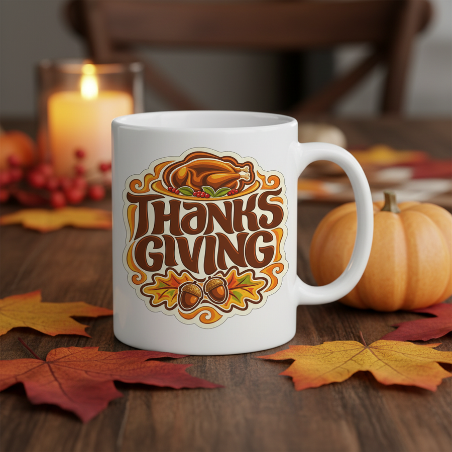 Thanksgiving Mug Mockup 1:1